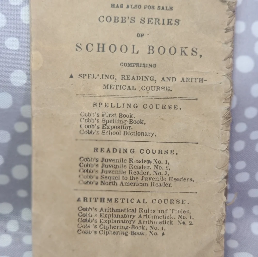 Cobb's‎ Toys 1835 Tiny Booklet By Benjamin Olds Peach, Pear, Cherry, Plum Good
